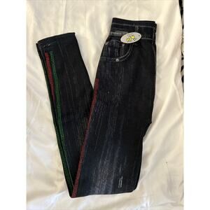 Girls Junior Leggings Black Multi Color NWT One Size Fits Most